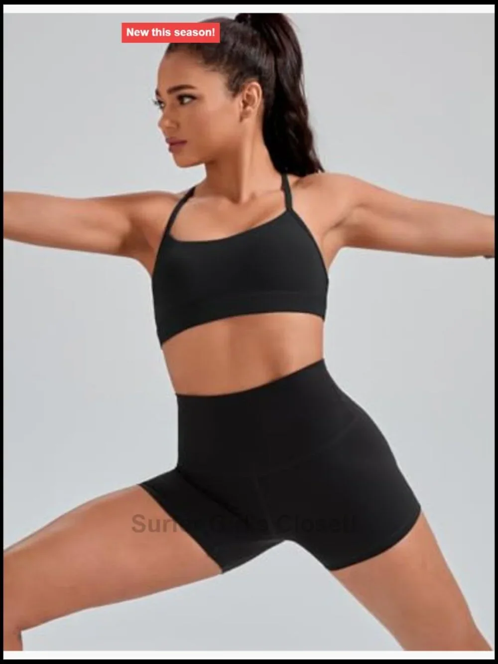 Lightweight Racerback Sports Bra with Removable Pads for Yoga & Pilates
